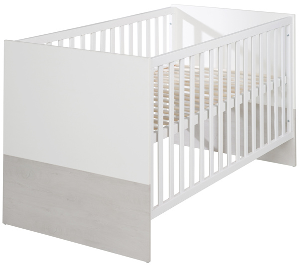 Детская кровать Julia 70х140 см белая/выбеленный дуб Roba