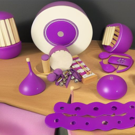 Набор перкуссии 6 предметов фиолетовый Flight