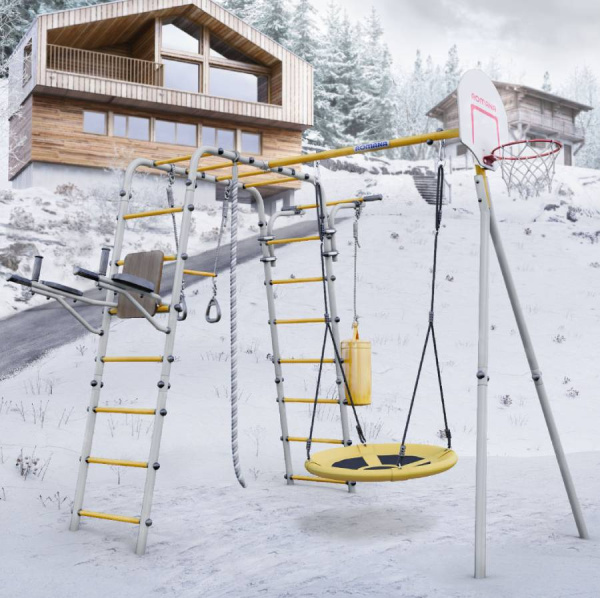 Дачный комплекс Fitness + качели ГНЕЗДО Romana