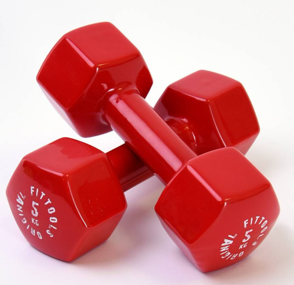 Гантель в виниловой оболочке 5 кг Original Fit.Tools