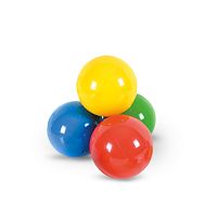 Мячи игровые резиновые Universal Balls Large 6,5 см, 4 штуки Ledraplastic