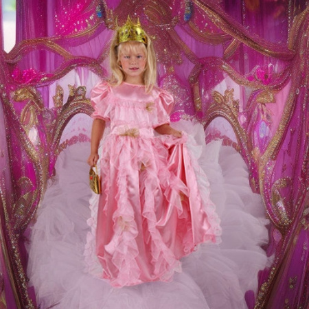 Карнавальный костюм Принцесса розовая ЛЮКС, рост 128 Lipta TDP