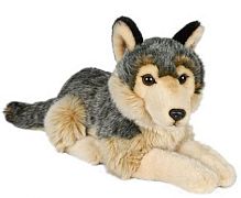 Игрушка мягкая Волк лежащий 31 см LEOSCO