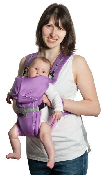 Рюкзак-кенгуру BabyActive Simple сиреневый