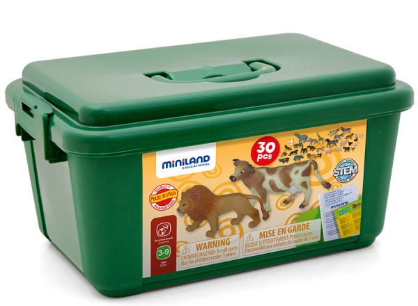 Домашние и дикие животные, 30 фигурок Miniland