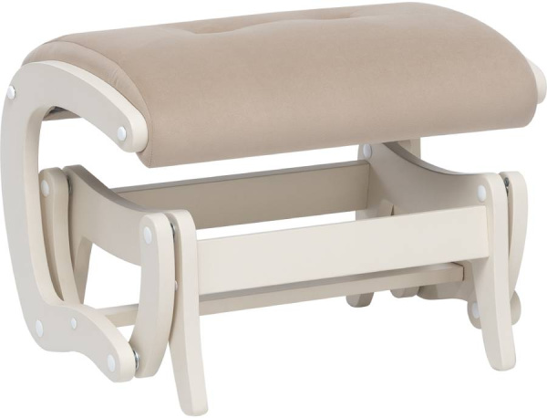 Пуф-глайдер Milli Кьяра (слоновая кость, ткань V18)