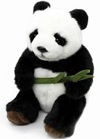 Игрушка мягкая Панда сидящая 16 см LEOSCO