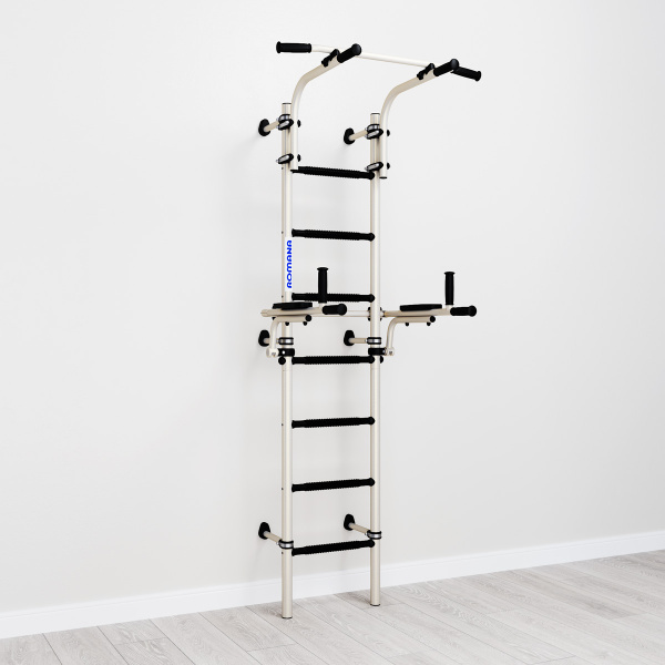 Шведская стенка S10 белый антик/золото