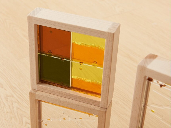 Сенсорные блоки деревянные с жидкостью, 11 штук Masterkidz