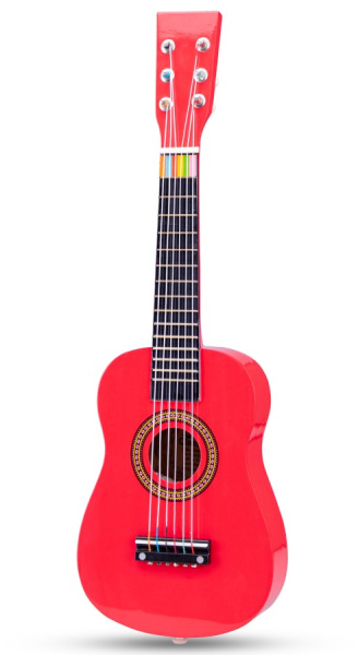 Игрушка музыкальная Гитара 60 см красная New Classic Toys