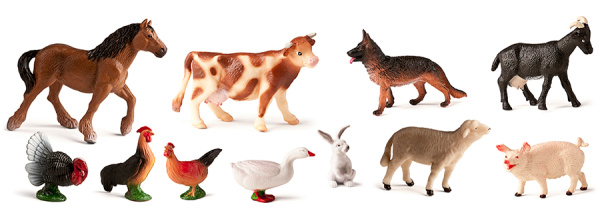 Домашние животные, 11 фигурок Miniland