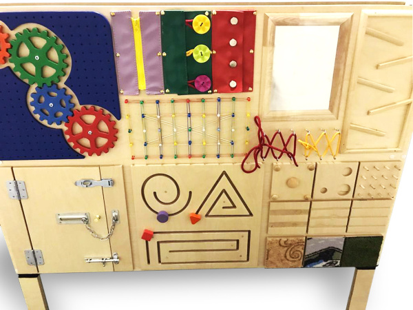 Двухстороний тактильный стенд