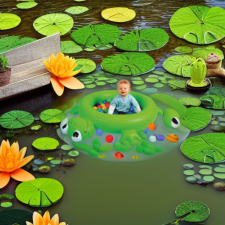 Лягушонок с шариками Upright