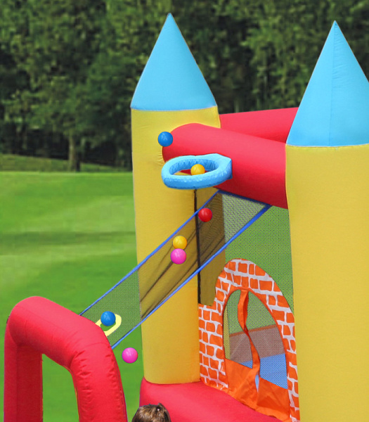 Надувной батут с горкой Мини-замок 4 в 1 Happy Hop