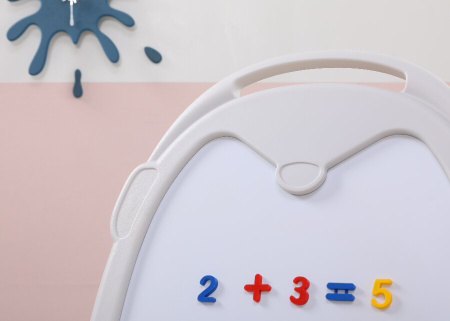 Развивающий детский мольберт UNIX Kids серый