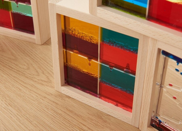 Сенсорные блоки деревянные с жидкостью, 11 штук Masterkidz