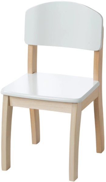 Детский стул белый/натуральный Roba