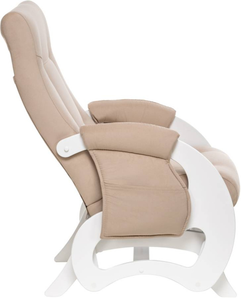 Комплект для кормления Кресло-глайдер Milli Ария и пуф (молочный дуб, ткань V18)