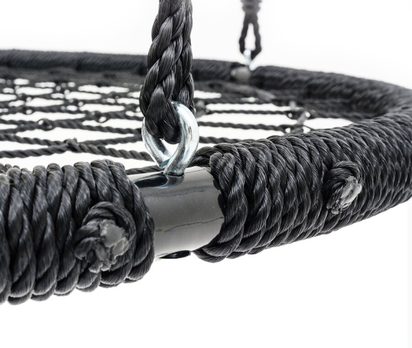 Качели-гнездо подвесные UNIX Line черные 100 см