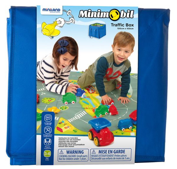 Игровой коврик-ящик складной Miniland