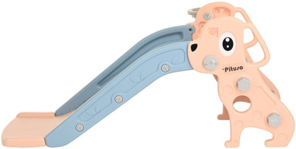 Горка Мопсик с баскетбольным кольцом бежевая Pituso