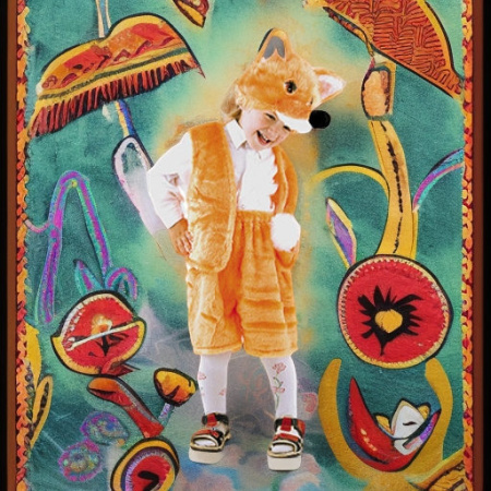 Лисенок Огонек, рост 116-122 Батик