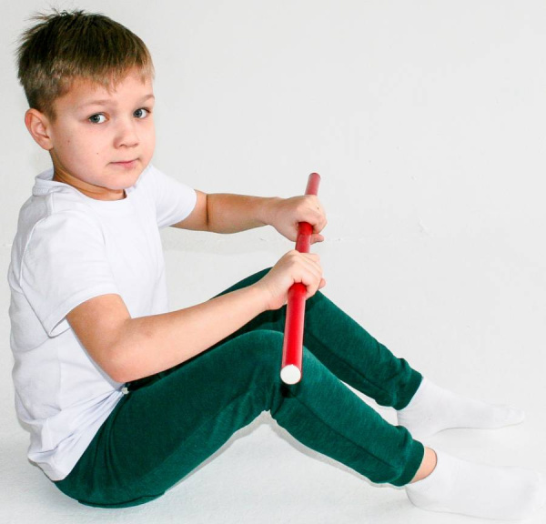 Палка гимнастическая 50 см диаметр 2 см, 1 штука Тех-пласт