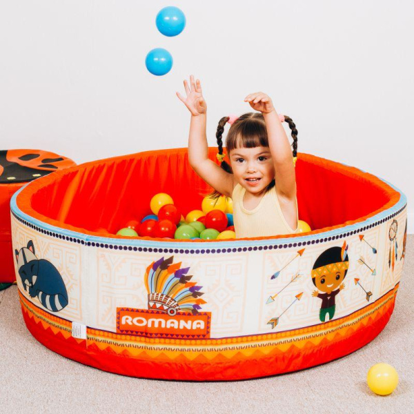 Мягкий сухой бассейн с шариками Индейцы