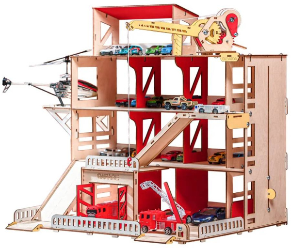 Парковка деревянная с краном M-WOOD