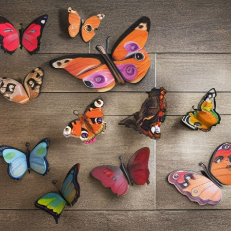 Пазл деревянный РОСТ БАБОЧКИ, 4 слоя Rolf