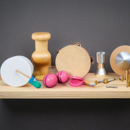 Набор перкуссии 3 предмета, розовый Flight