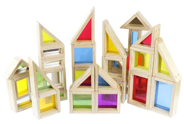 Радужные блоки с зеркалами, 29 штук Masterkidz