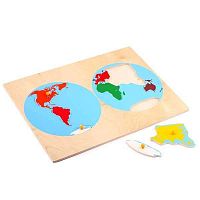Рамка-вкладыш Карта континентов ЛЭМ