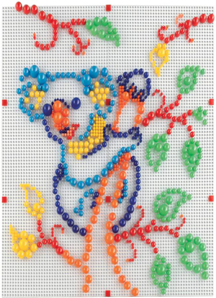 Мозаика Fantacolor 5, 10, 15, 20 мм 700 деталей Quercetti