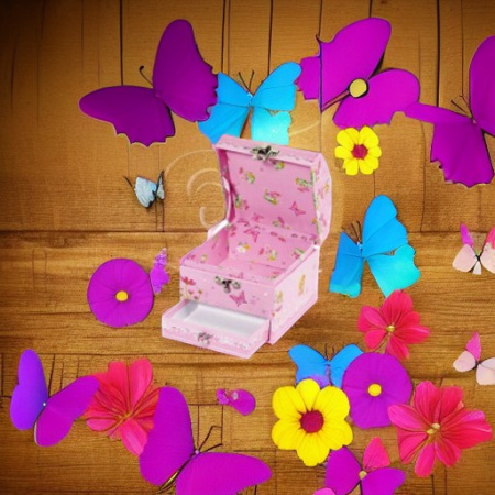 Шкатулка деревянная БАБОЧКИ Generic Design