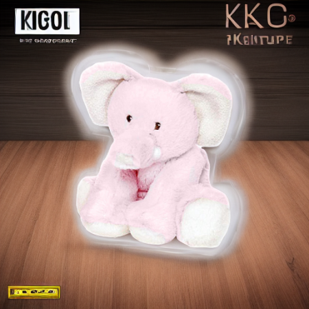 Слоненок ТЕДДИ КРЕМ БЭБИ розовый Teddykompaniet