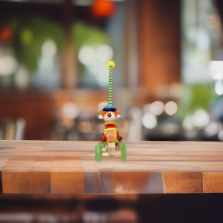 Игрушка-каталка деревянная Клоун Woody