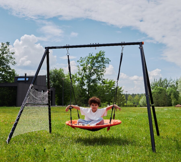 Качели уличные с воротами UNIX Line 100 см Orange