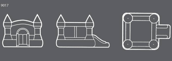 Надувной батут СУПЕР ПРЫЖОК с горкой Happy Hop