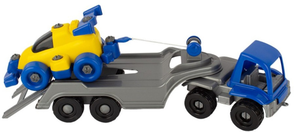 Автомобиль Пони Эвакуатор с суперкаром, 44 см СТРОМ