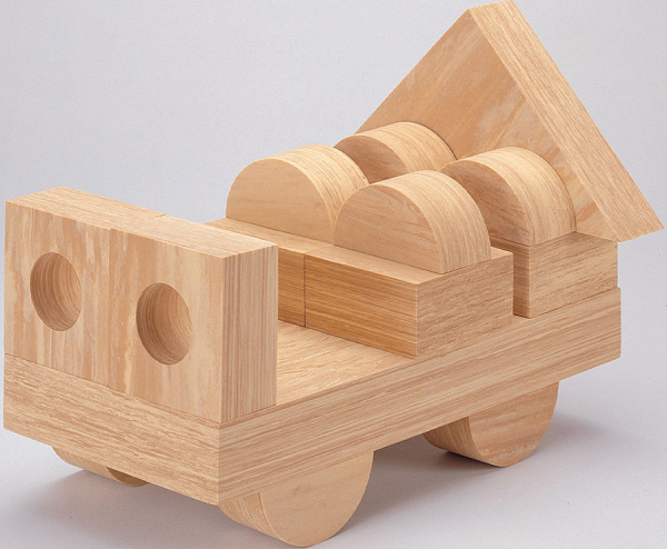 Конструктор крупногабаритный SOFT EVA WOODY BLOCK, 68 элементов (толщина 4 см) Weplay