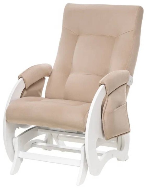 Кресло для кормления Milli Ария с карманами (молочный дуб, ткань V20)