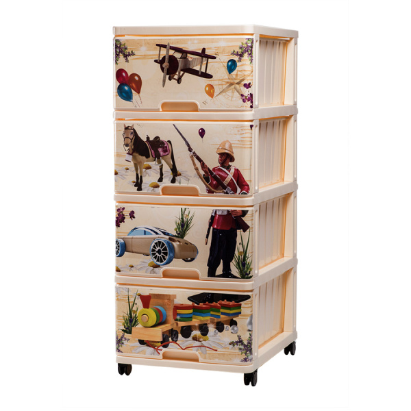 Комод с рисунком Игрушки