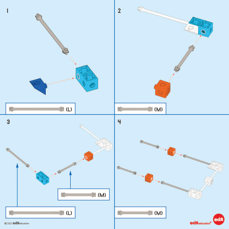 Конструктор Лабиринт с шариками Marble Run, 240 деталей EDX Education