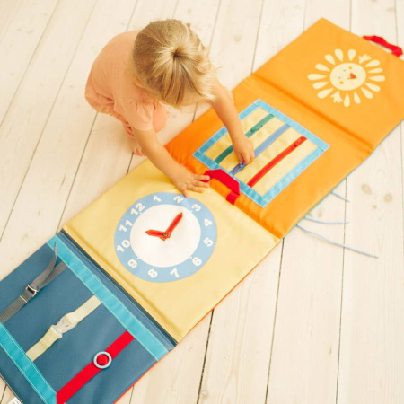 Мягкая развивающая Книжка Ловкие пальчики