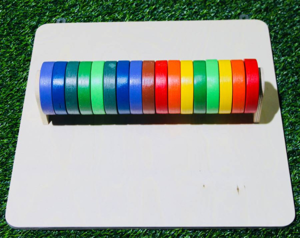 Тактильно-развивающая панель Цветные круги Romsens