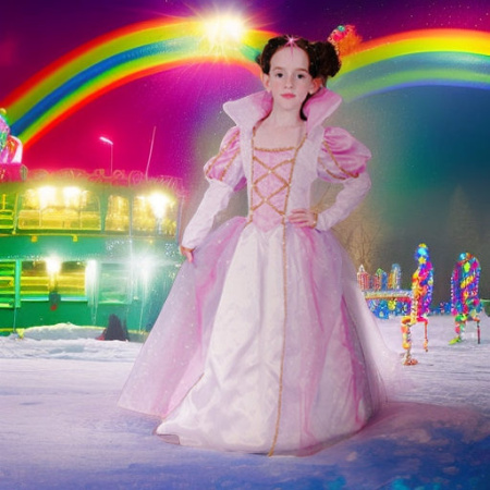 Принцесса РАДУГА, рост 130-140 Snowmen