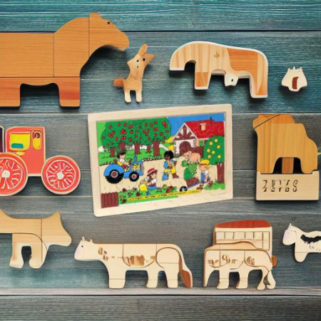 Пазл деревянный Ферма ЛЭМ