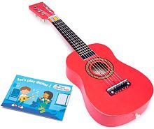 Игрушка музыкальная Гитара 60 см красная New Classic Toys