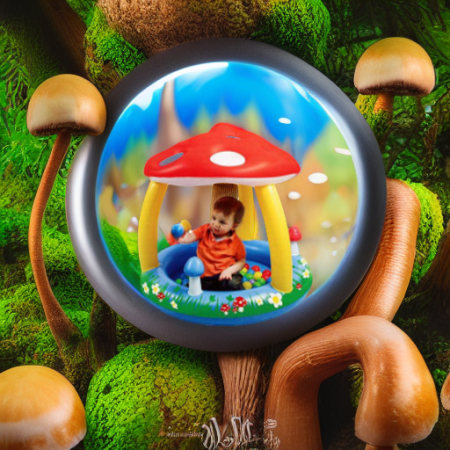 Грибок с шариками Upright